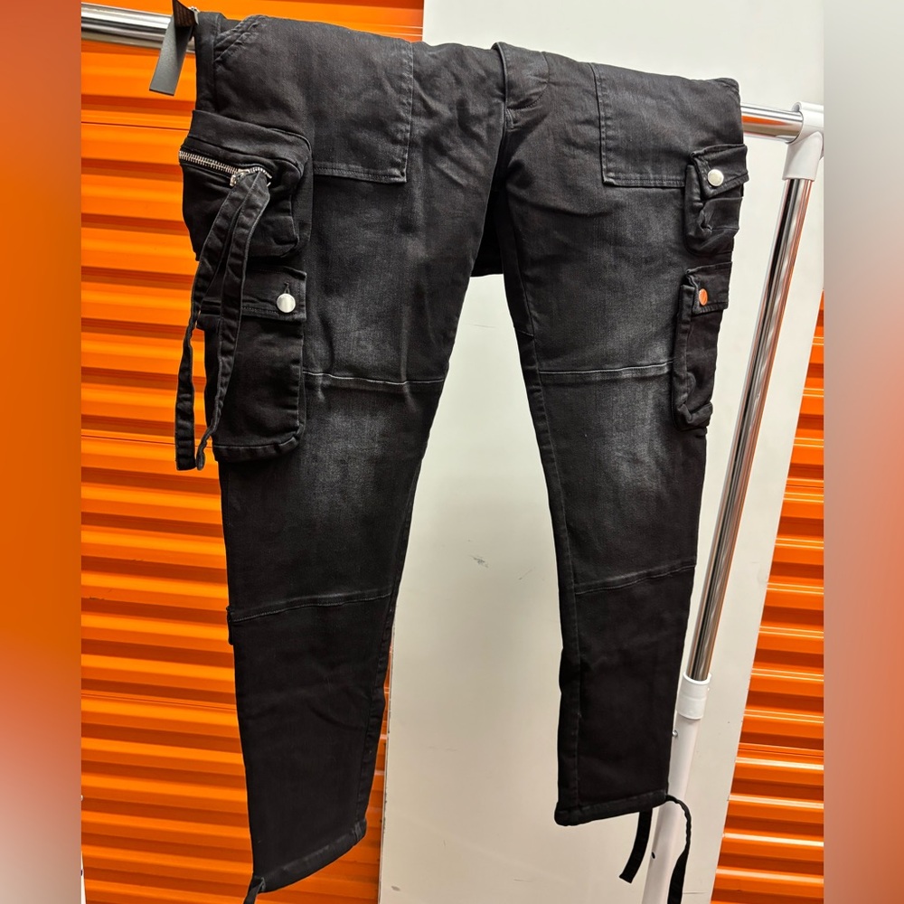 Amiri Black Cargo Jeans
